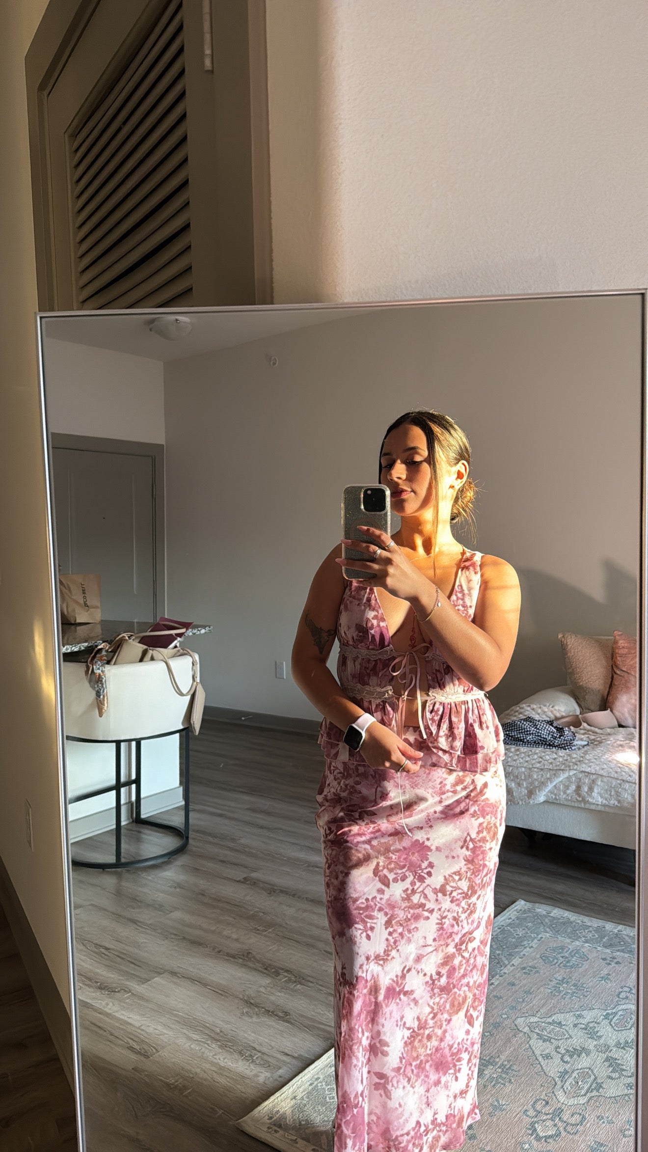 Floral Maxi Skirt Set