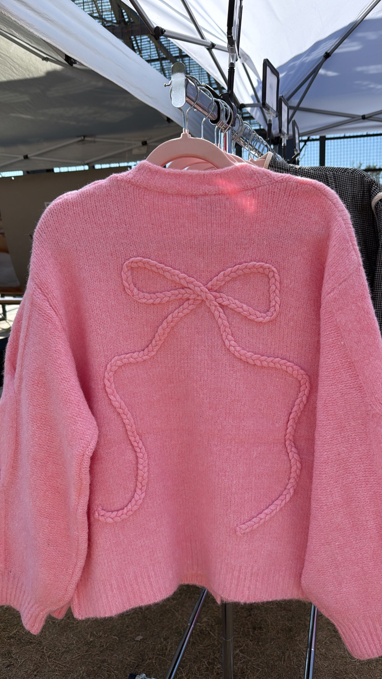 Braided Bow Cardigan