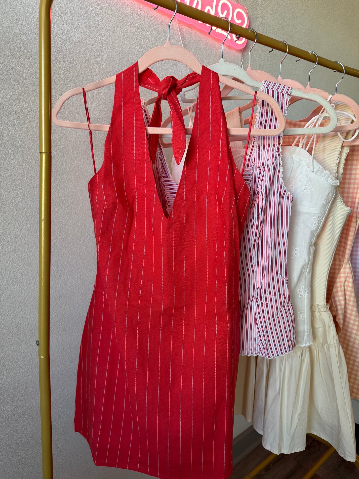 Coral Mini Dress