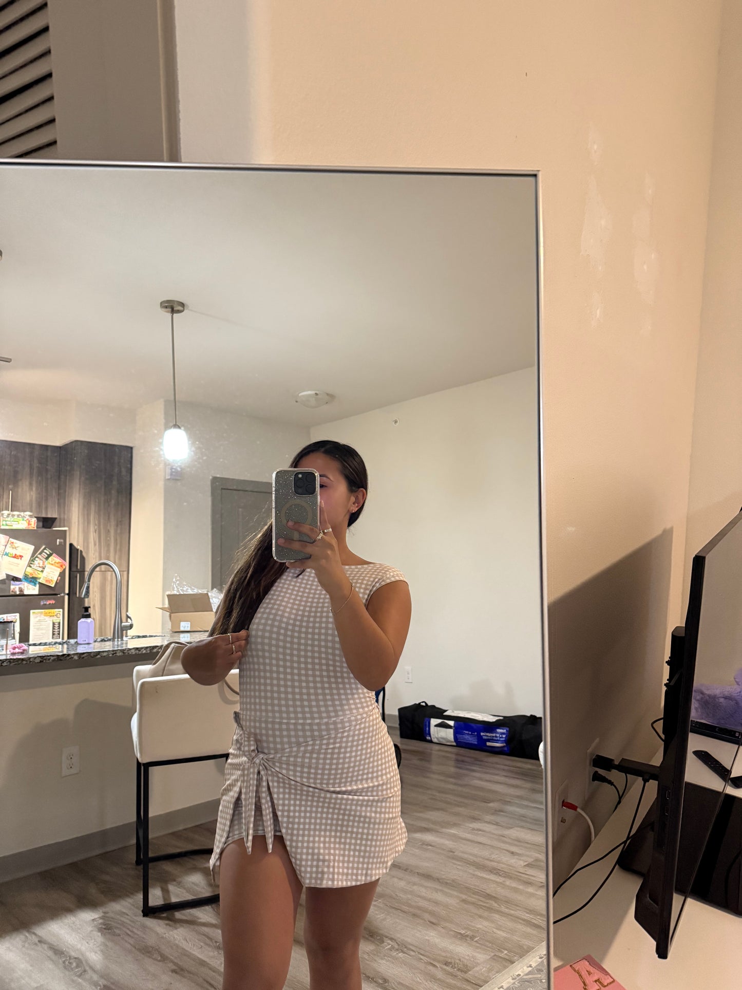 Gingham Athleisure Dress
