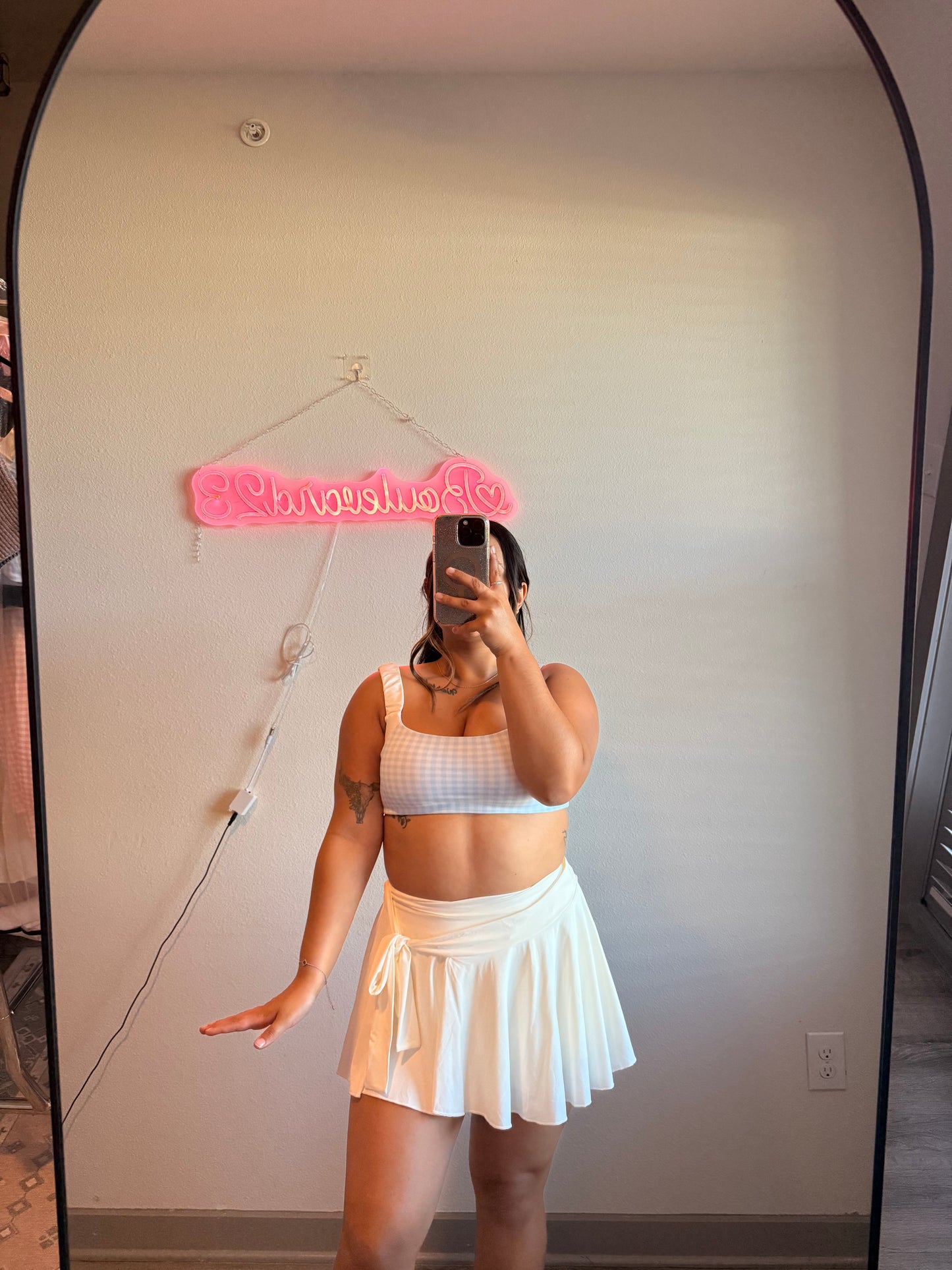 White Daisy Skort