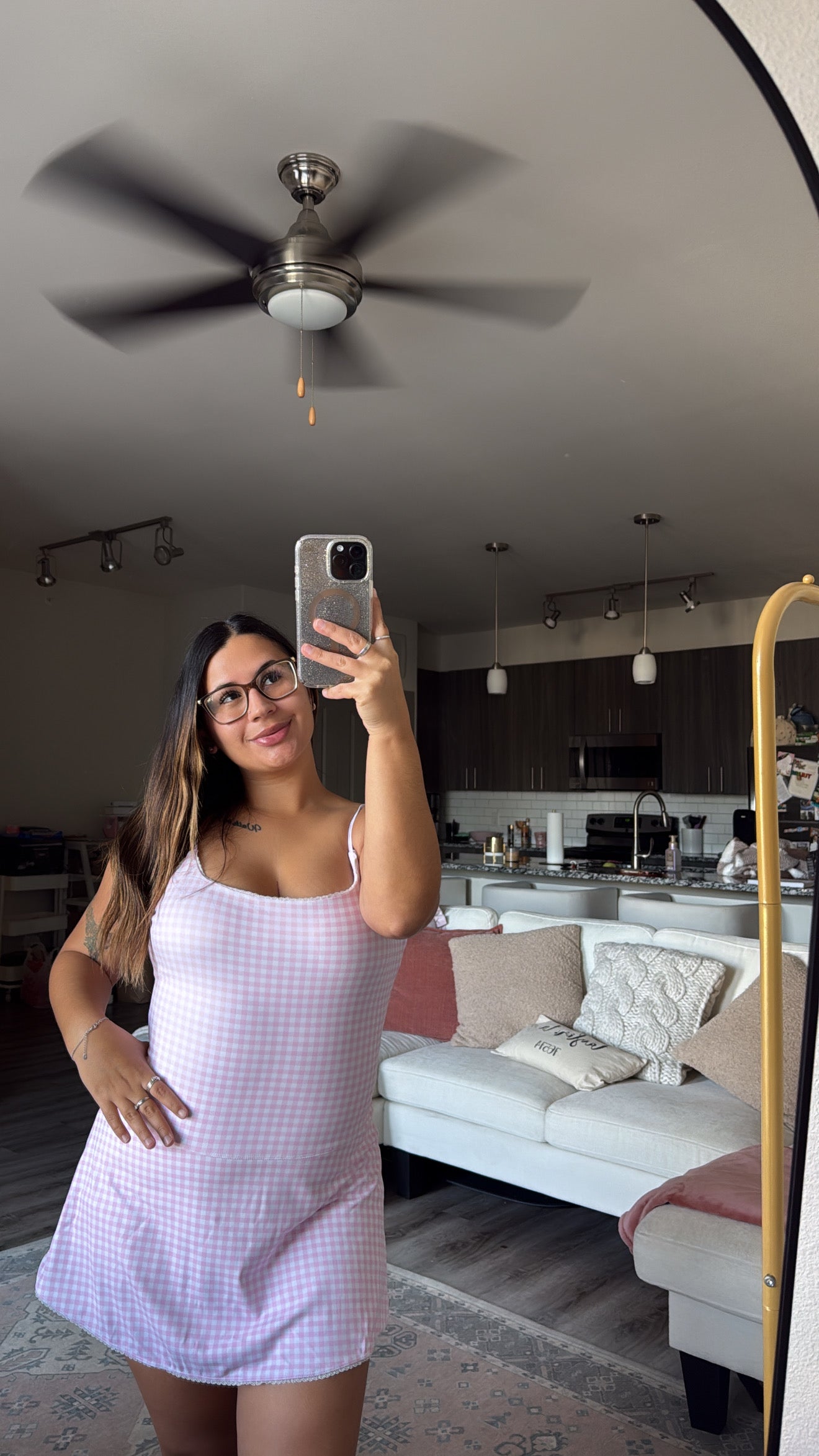 Baby Pink Mini Athleisure Dress