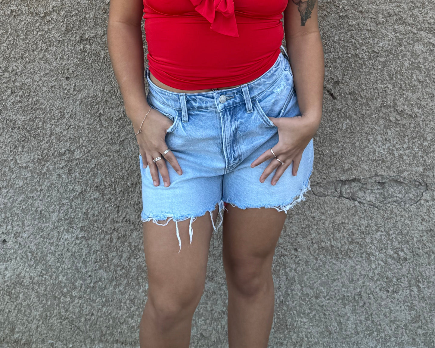 Jade's Denim Shorts