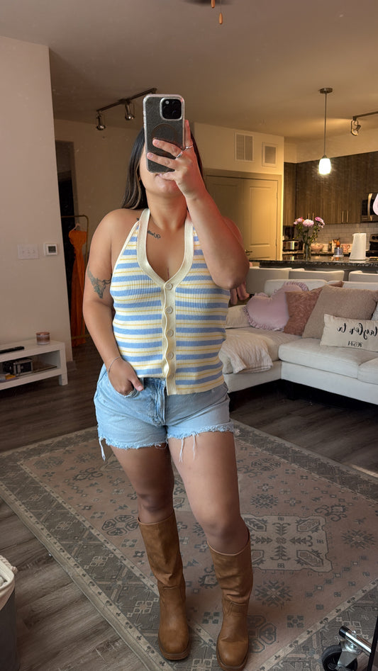 Bottomless Mimosas Halter Top