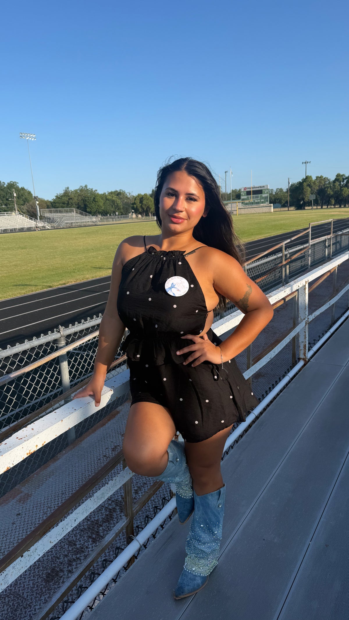 Dot Your Bets Romper