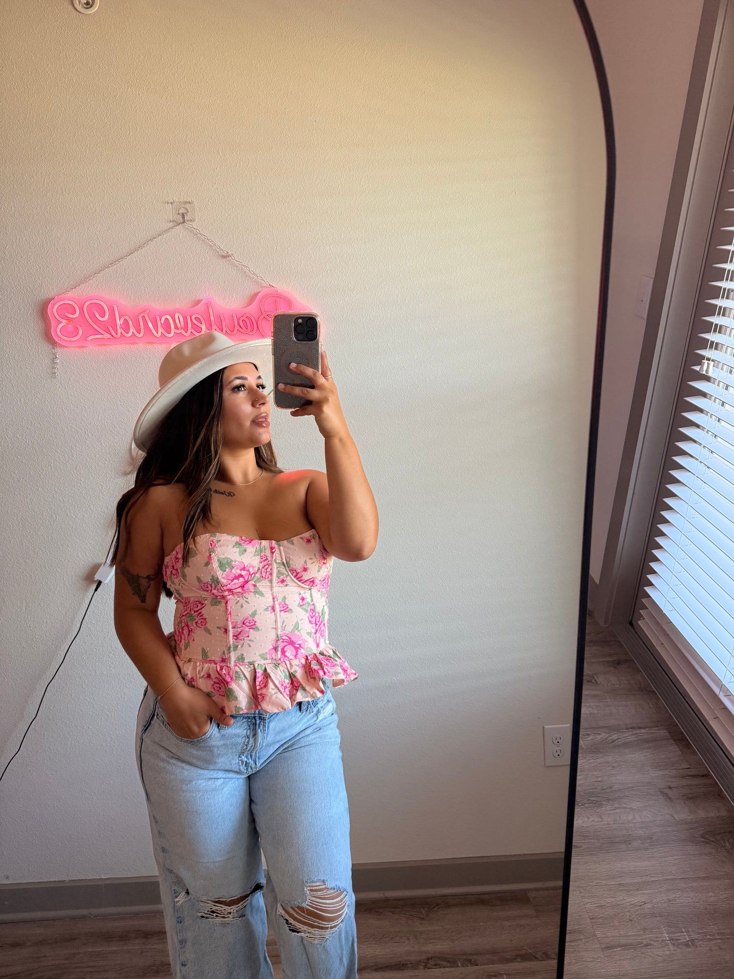 Selina Floral Corset Top