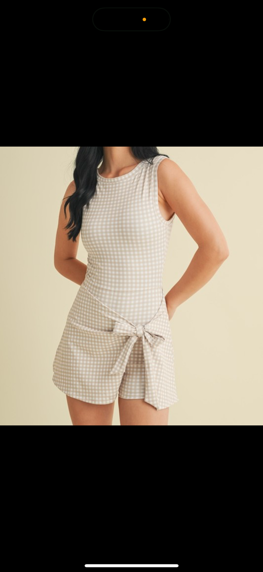Gingham Athleisure Dress