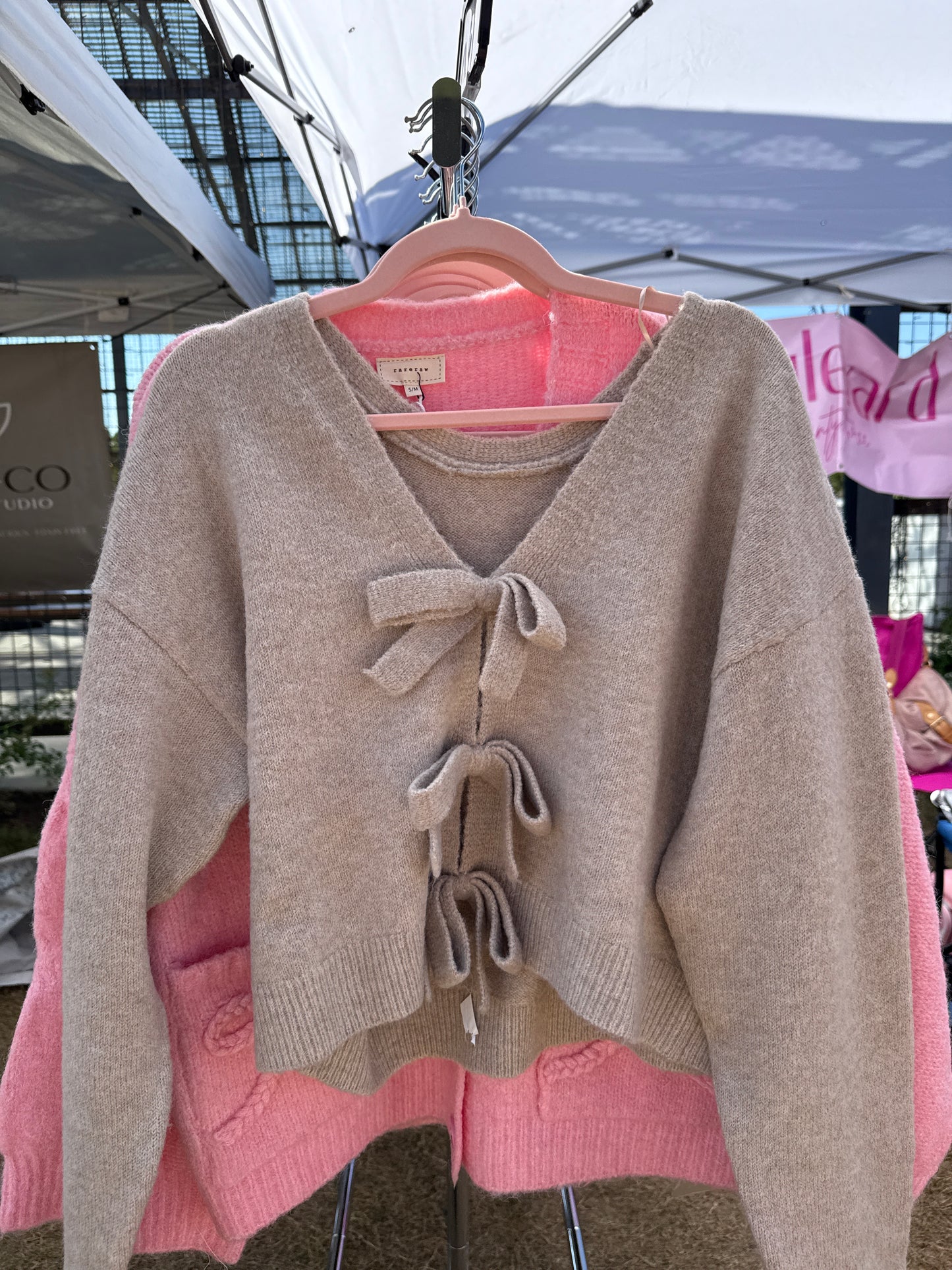 Cozy Bow Knitted Top