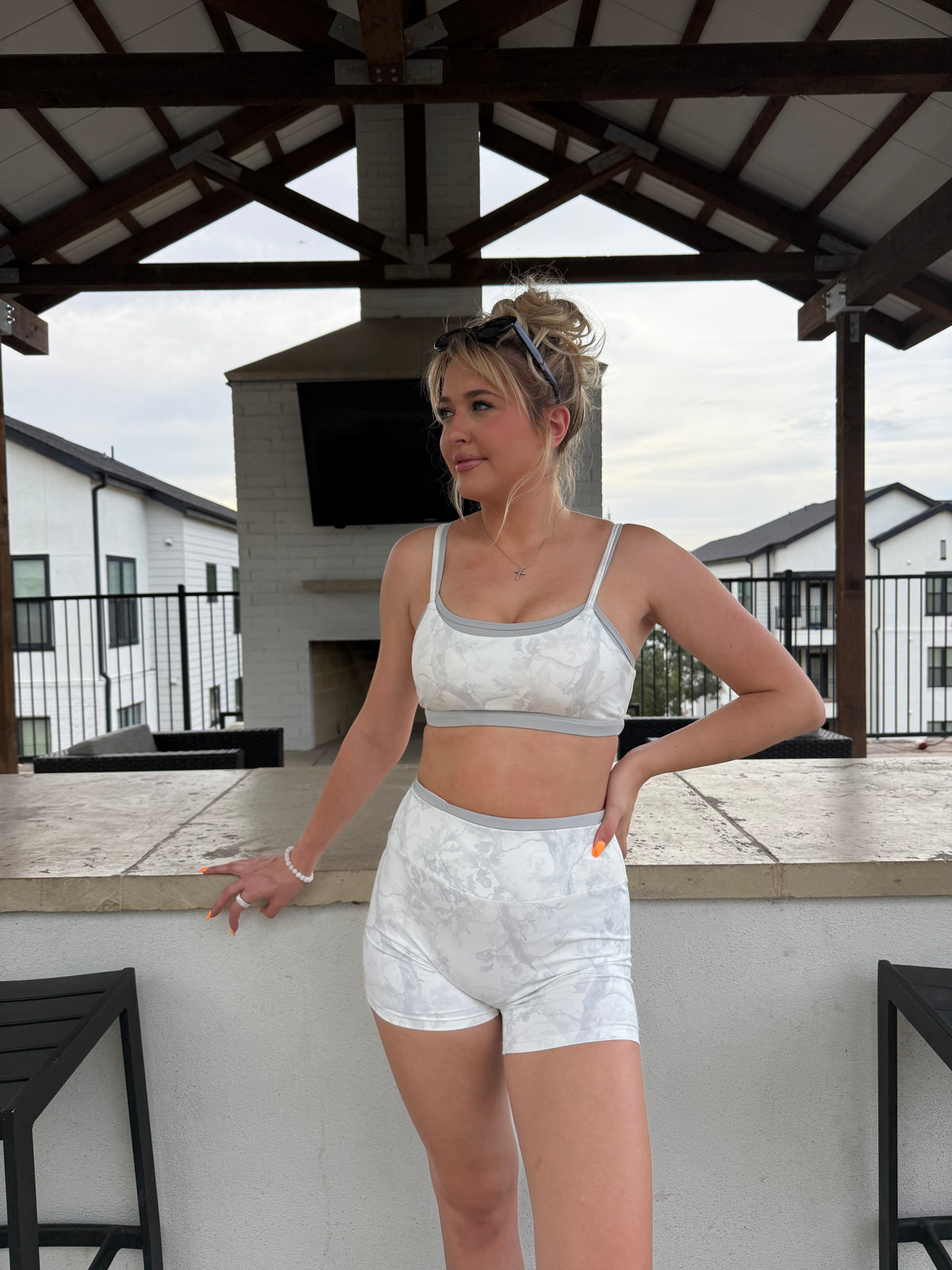 Camo Athleisure Biker Shorts