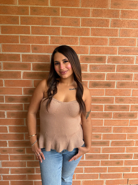 Oat Latte Tube Top