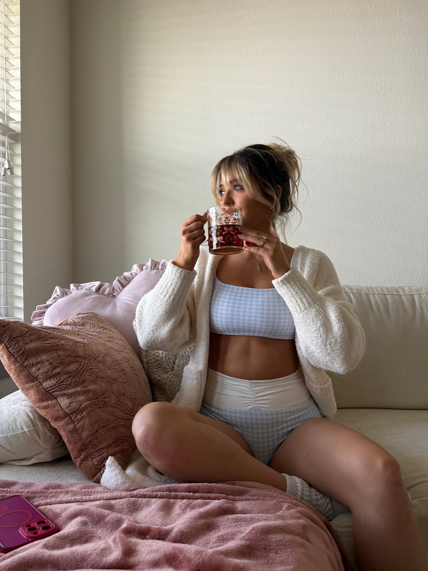 Sky Blue Athlesiure Sport Bra