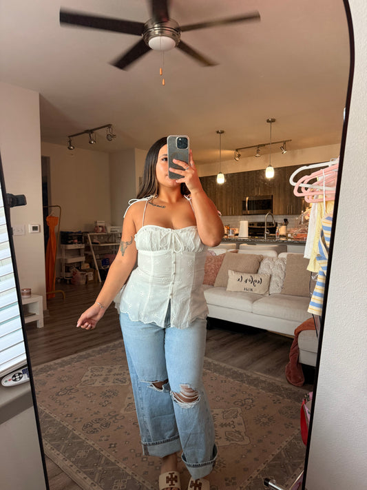 Babygirl Eyelet Top
