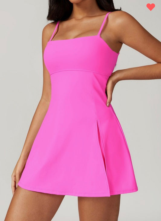 Athleisure Split Hem Tennis Dress