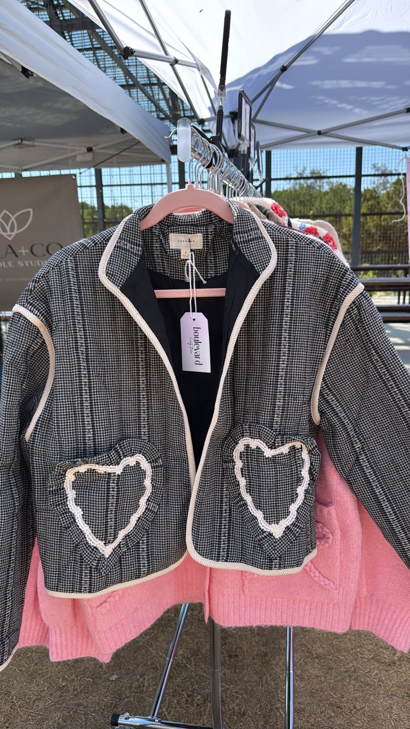 Heart Pocket Quilted Jacket