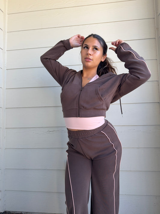Chocolate Chai Wide Leg Sweatpants