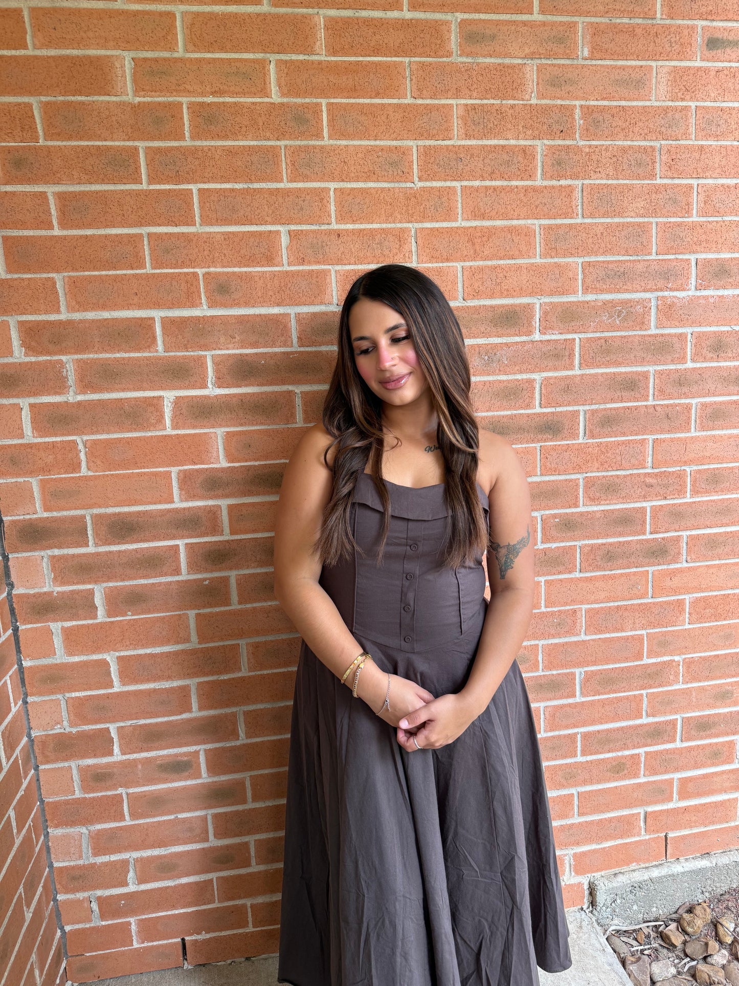 Espresso Swirl Maxi Dress