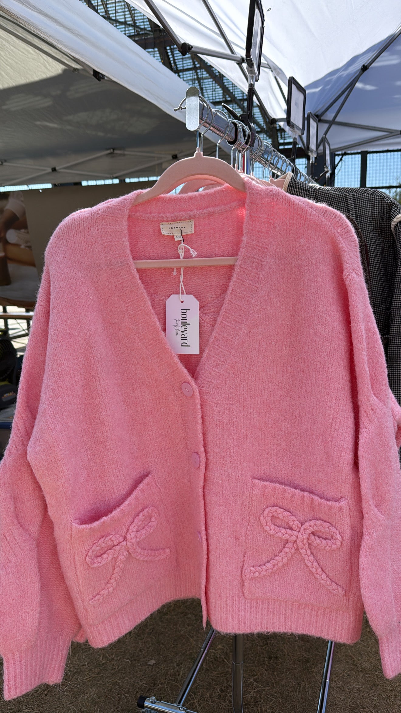 Braided Bow Cardigan