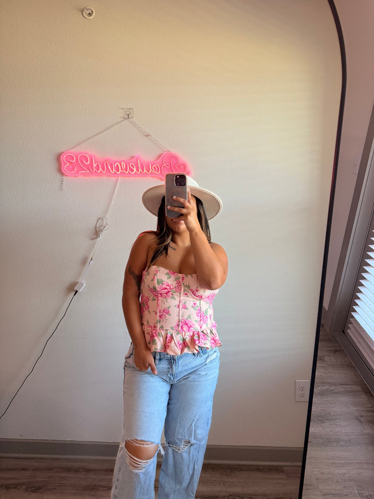 Selina Floral Corset Top