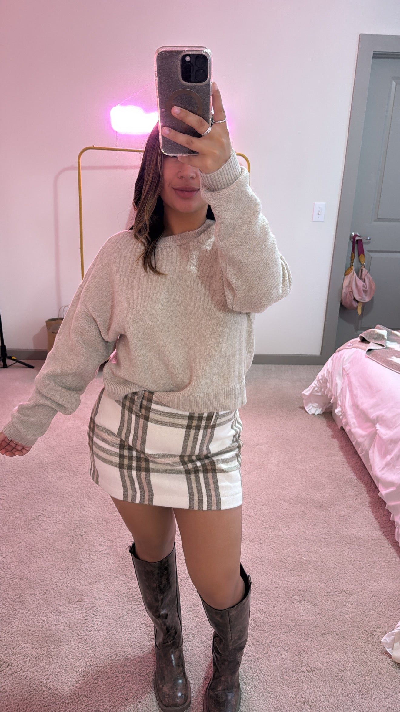 Cozy Bow Knitted Top