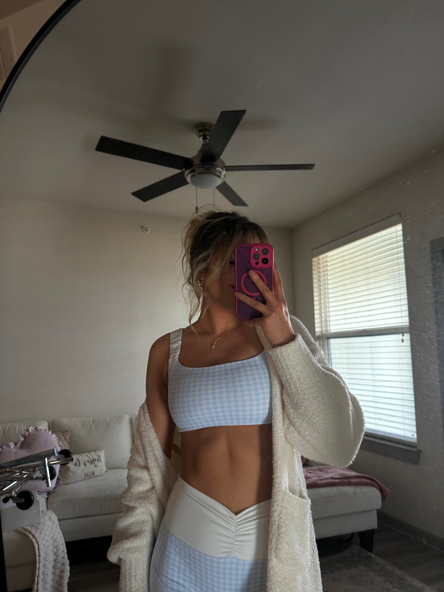 Sky Blue Athleisure Biker Shorts