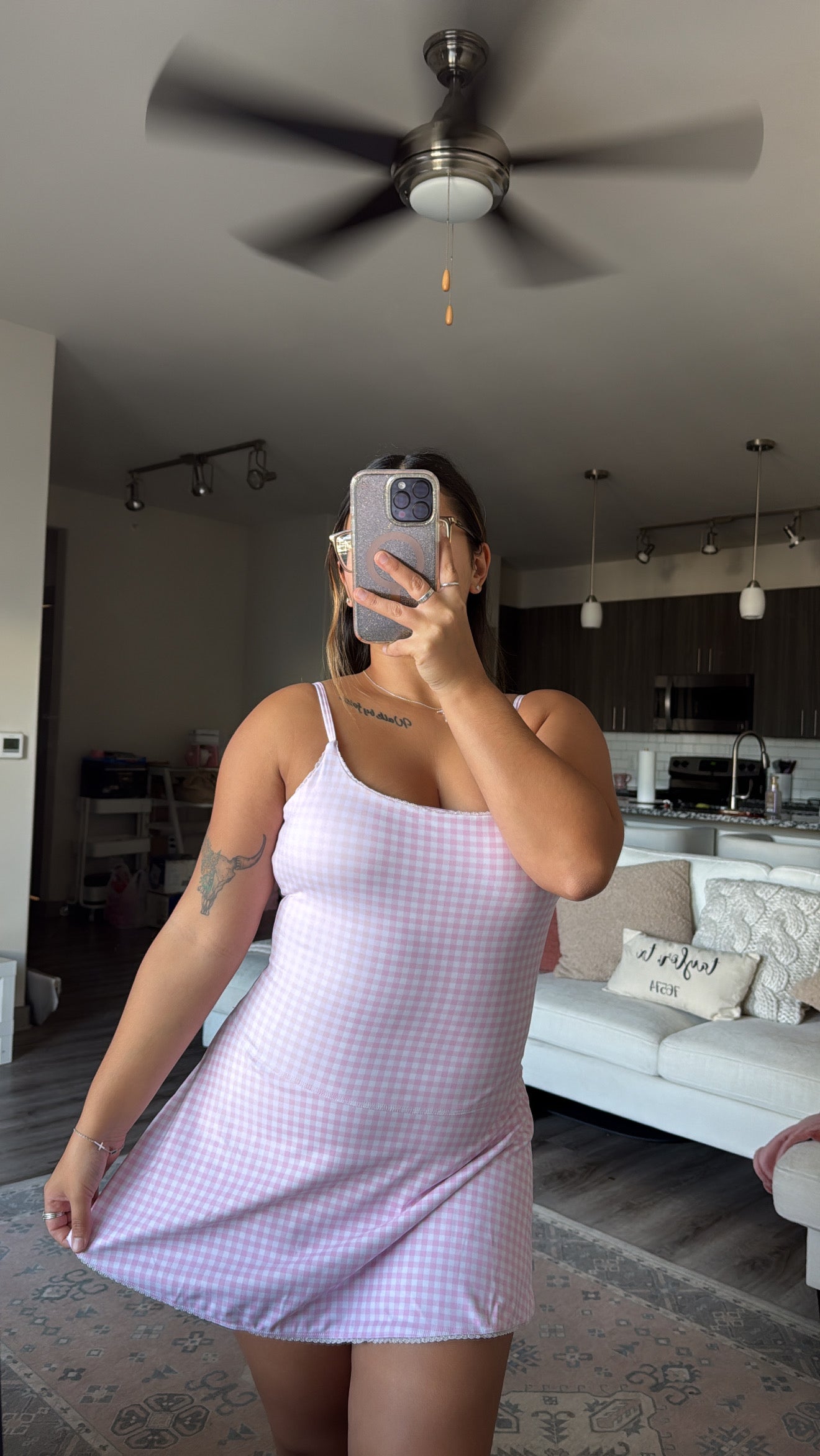 Baby Pink Mini Athleisure Dress