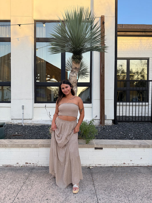 Beachy Two- Piece Skirt Set