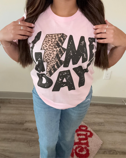 Game Day Graphic Tee - Pink
