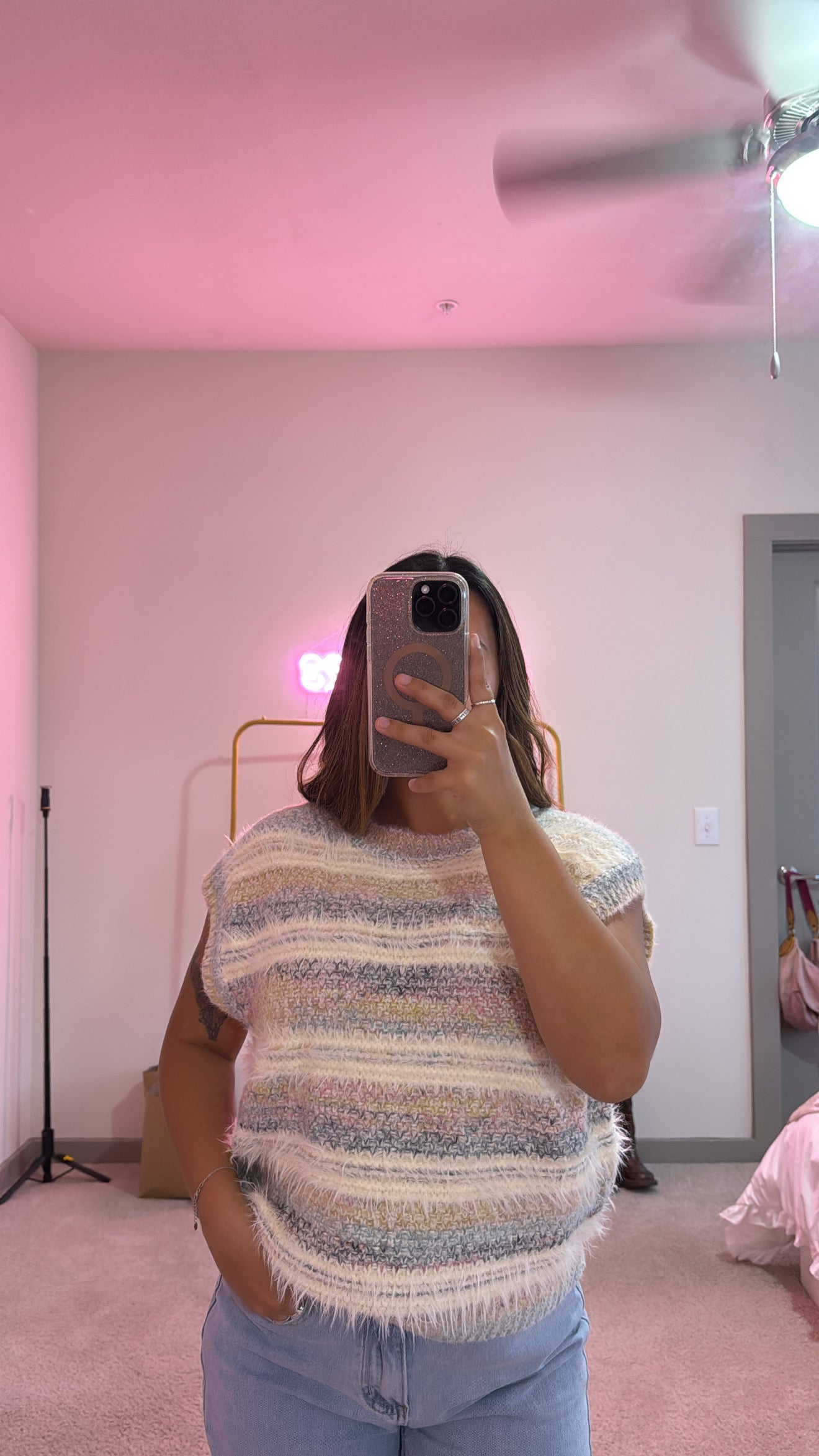 Snowflake Sherbet Sweater Top