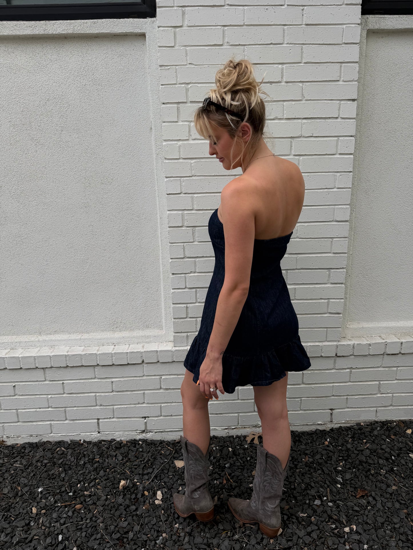 Kickoff Cutie Denim Dress