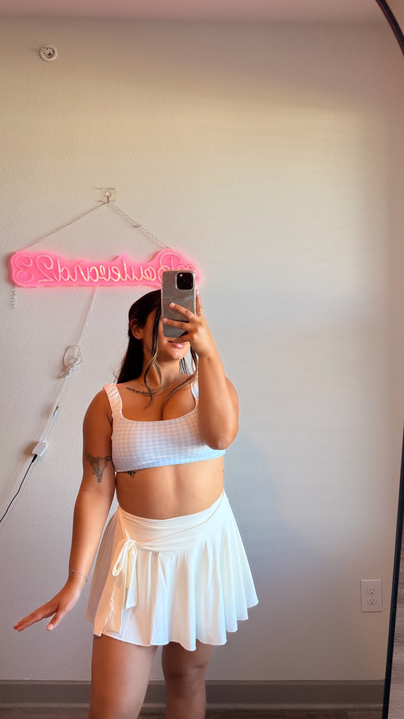 White Daisy Skort