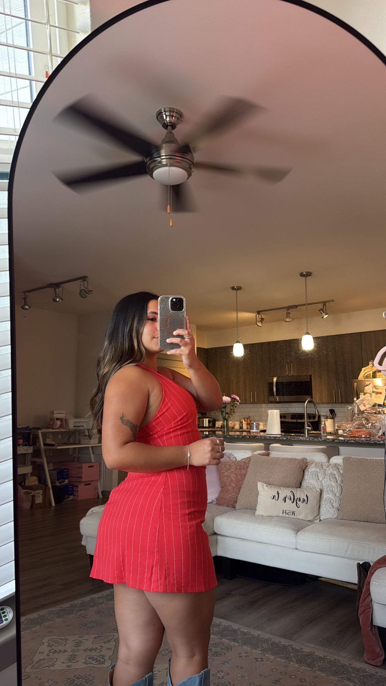 Coral Mini Dress