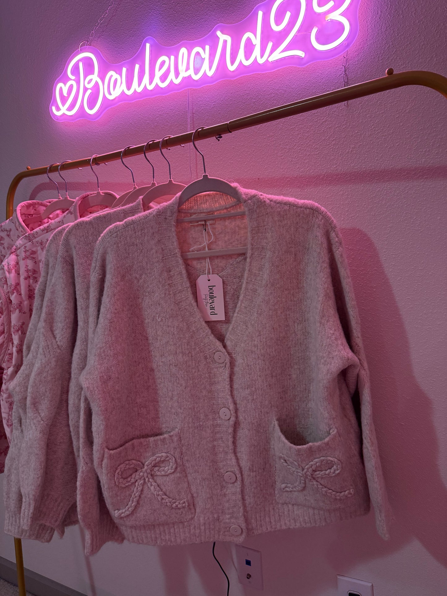 Braided Bow Cardigan