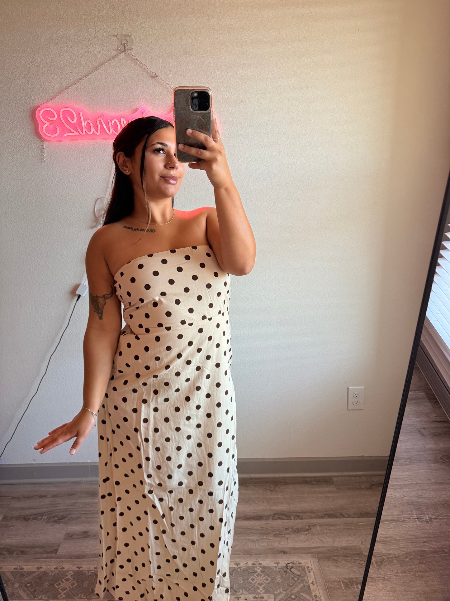 Vivian Polka Dot Maxi Dress
