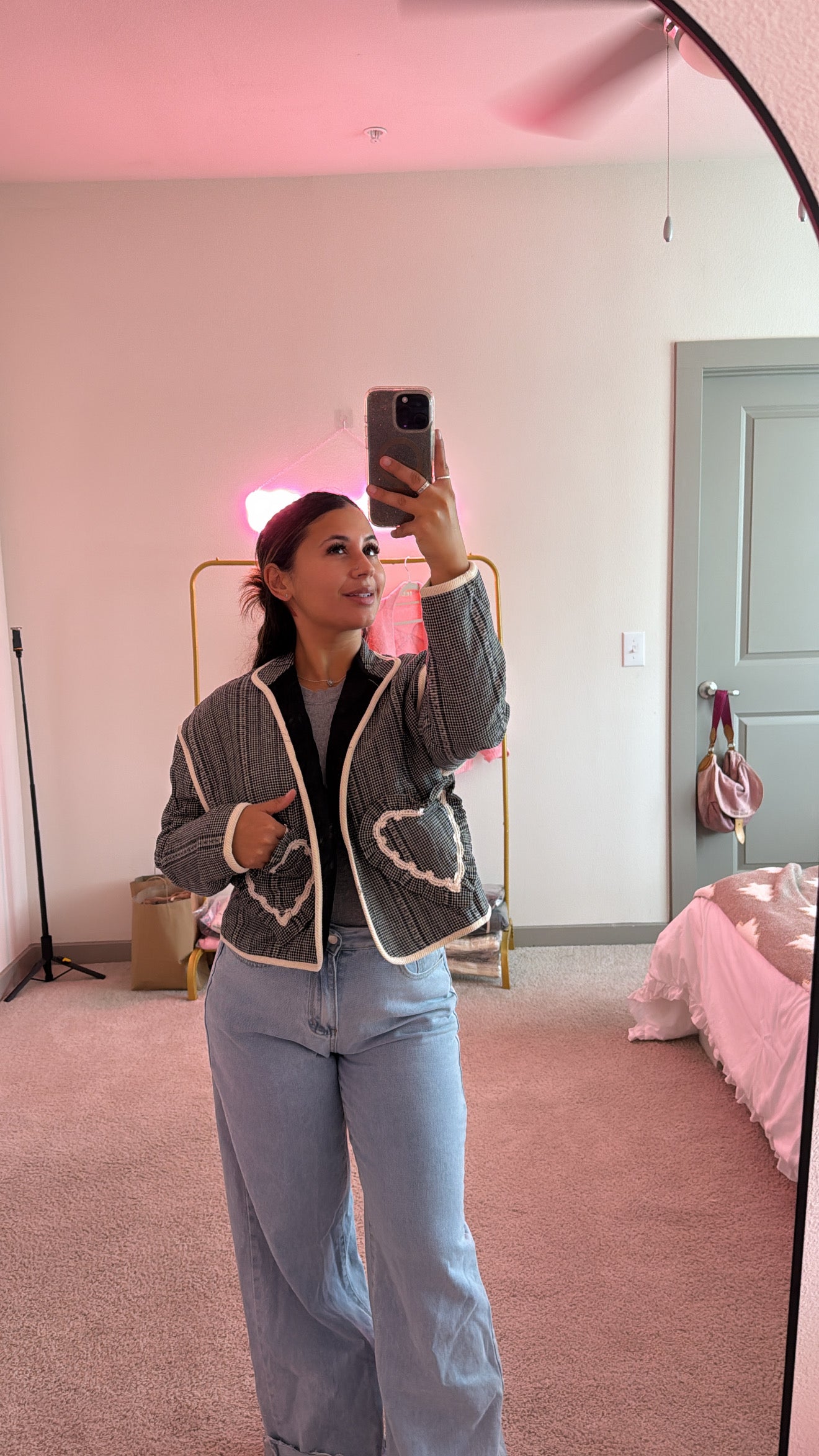 Heart Pocket Quilted Jacket